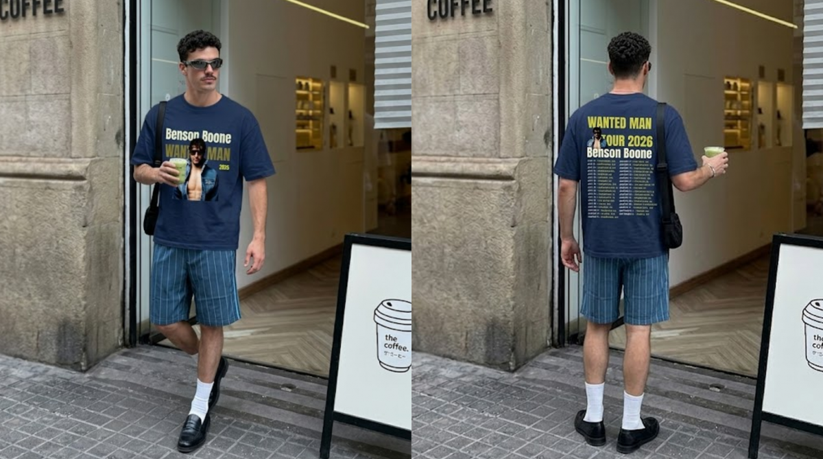 Benson Boone Wanted Man World Tour Tee 4 Benson Boone Wanted Man World Tour Tee