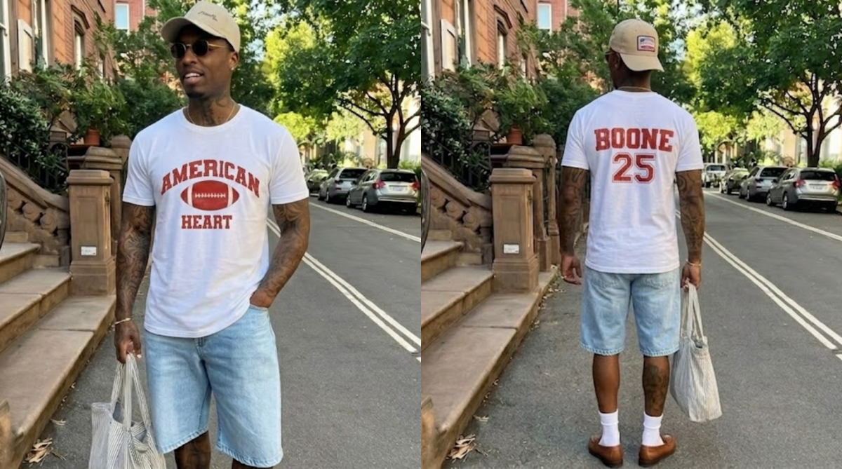 Benson Boone American Heart Varsity Graphic Tee