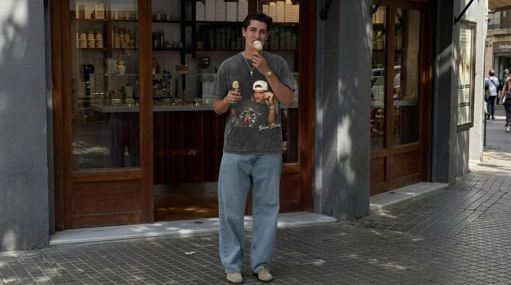 Bruno Mars Vintage Acid Wash Graphic Tee