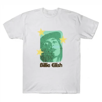 Billie Eilish Starry Green Portrait Graphic Tee