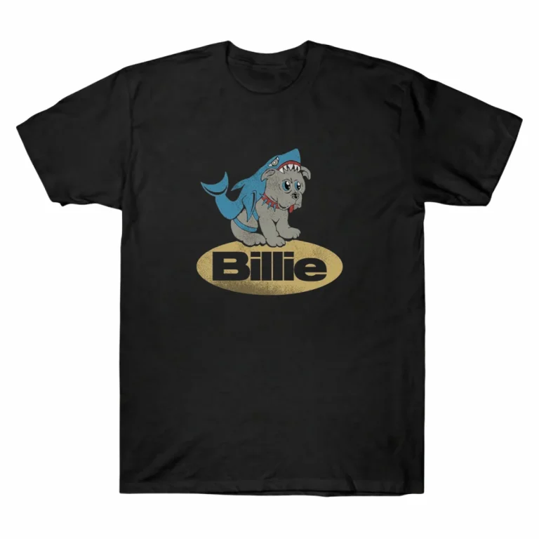 Billie Eilish Shark Dog Vintage Graphic Tee 6