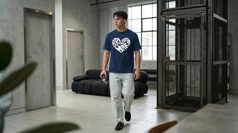 Bruno Mars Heart Typography Graphic Tee