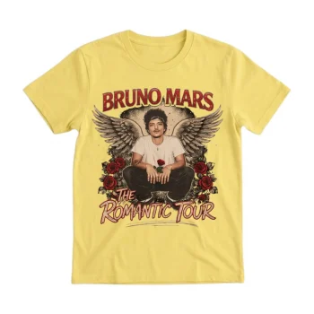 Bruno Mars Romantic Tour Angel Wings Tee