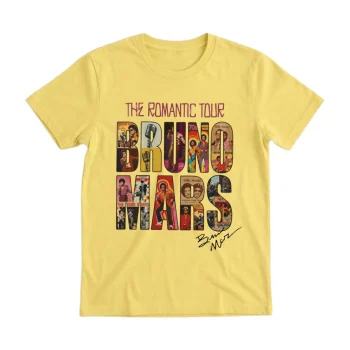 Bruno Mars The Romantic Tour Discography Tee