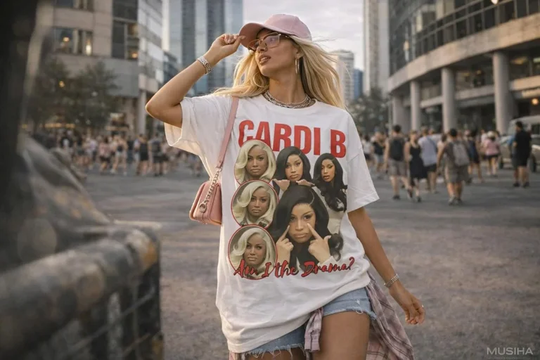 Cardi B Am I The Drama Meme T-shirt