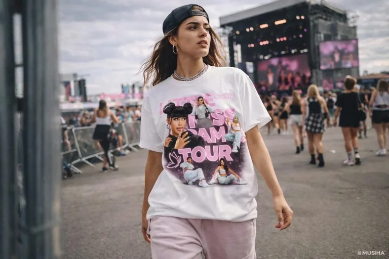 Cardi B Little Miss Drama Pink Collage Tee 4 Cardi B Little Miss Drama Pink Collage Tee