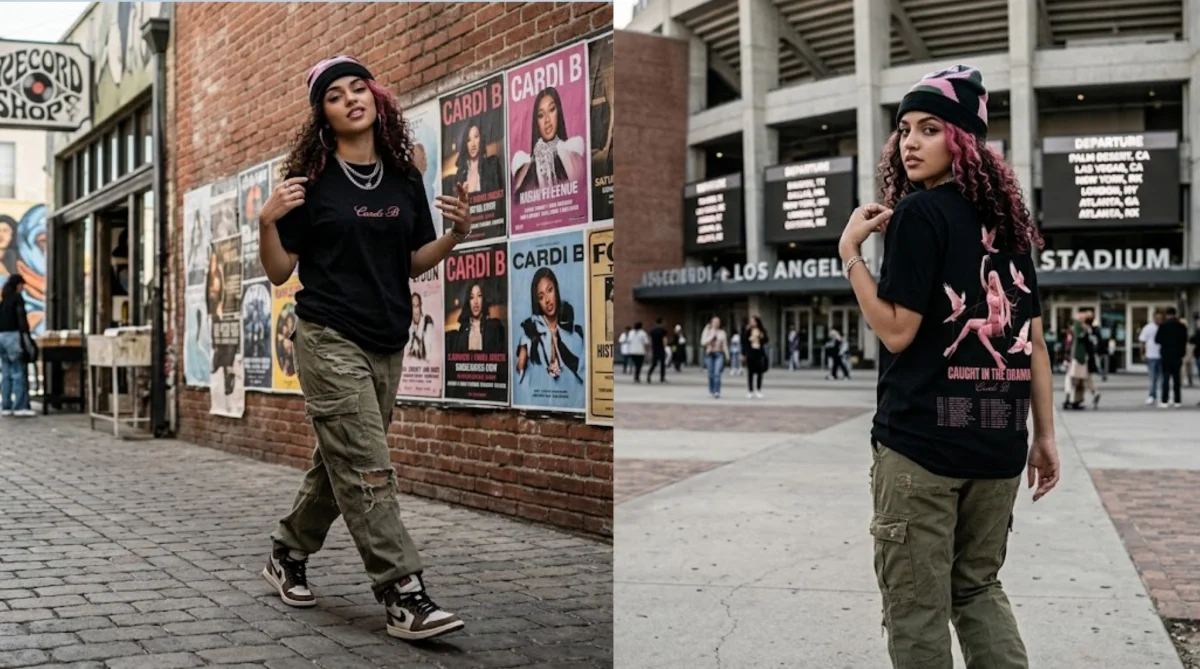 Cardi B Caught In The Drama 2026 Tour T-shirt