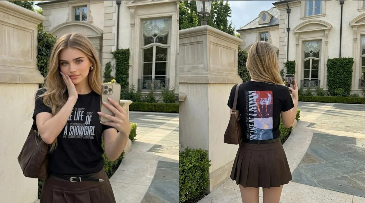 Taylor Swift Showgirl Minimalist Lyric Tee 4 Taylor Swift Showgirl Minimalist Lyric Tee