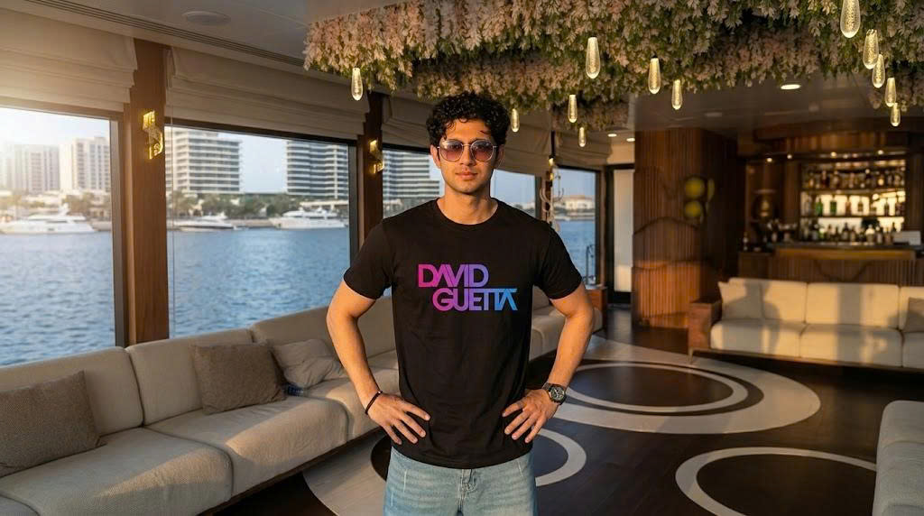 David Guetta Gradient Logo Streetwear T-shirt