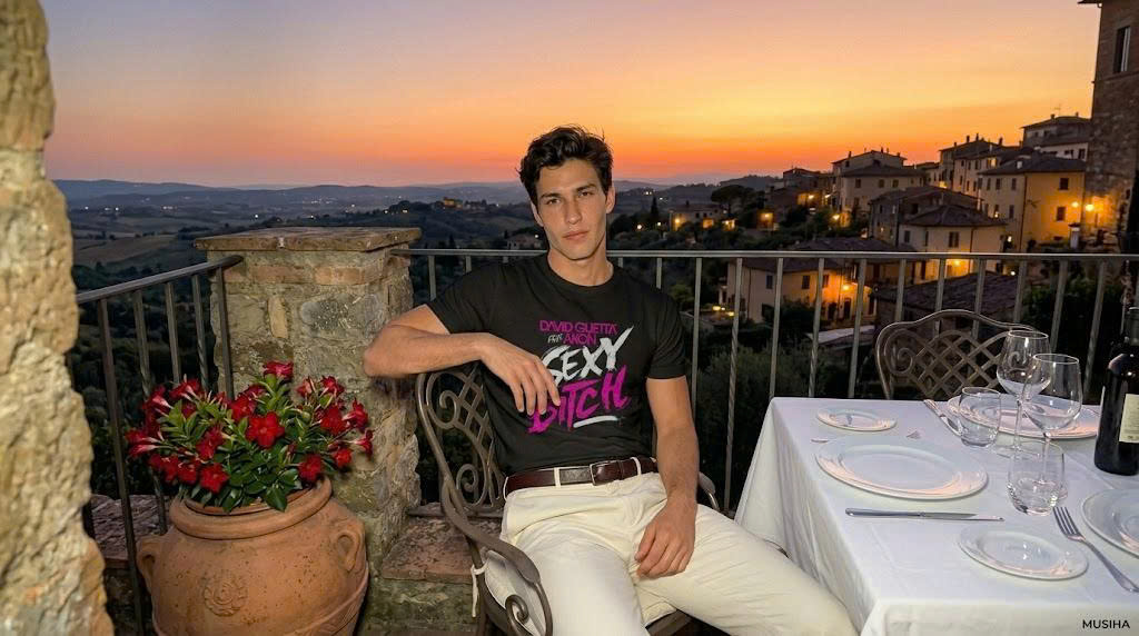 David Guetta Sexy Bitch Retro Club Tee