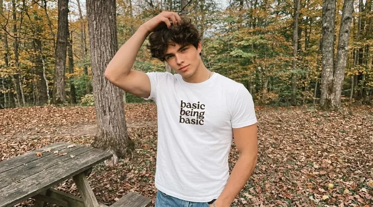 DJO Basic Being Basic Minimalist Typography Tee