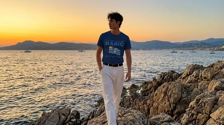 DJO Joe Keery Basic Quote Blue Fresh Piece Tee