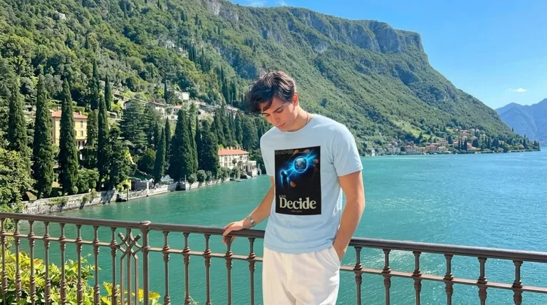 DJO Joe Keery Decide Album Cover Music Wave Tee 4 DJO Joe Keery Decide Album Cover Music Wave Tee