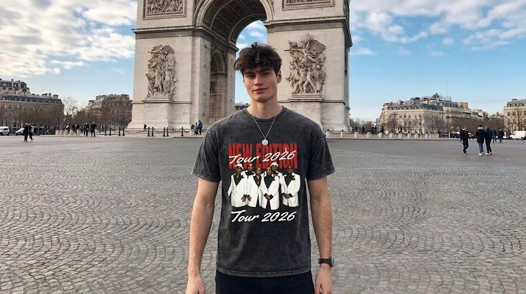 New Edition Tour 2026 Retro Heavyweight Tee