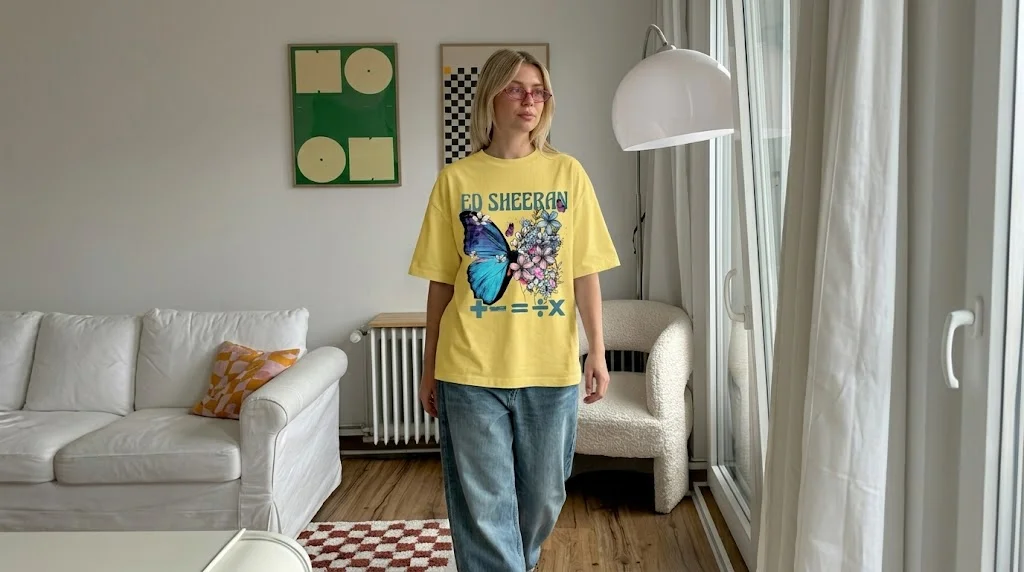 Ed Sheeran Butterfly Mathematics Graphic Tee