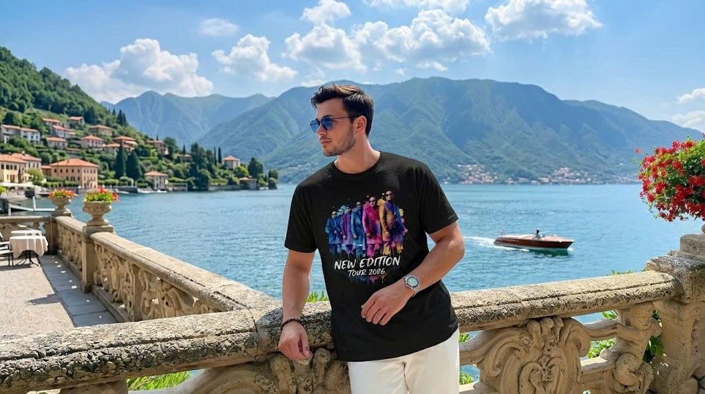 New Edition Tour 2026 Trendy Watercolor T-shirt