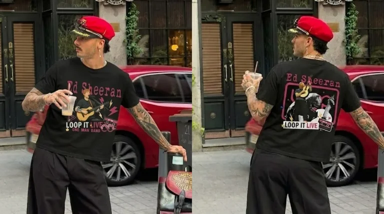 Ed Sheeran Loop It Live One Man Band Tee