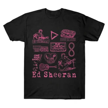 Ed Sheeran Loop Tour Icon Collage Graphic Tee