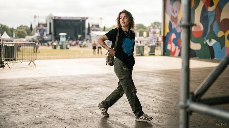 Ed Sheeran Minimalist Blue Face Graphic Tee