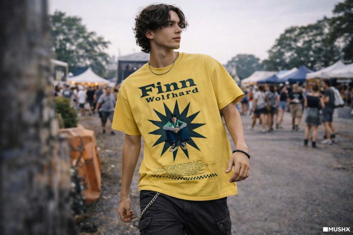 Finn Wolfhard Bio Star Iconic T-shirt 4 Finn Wolfhard Bio Star Iconic T-shirt