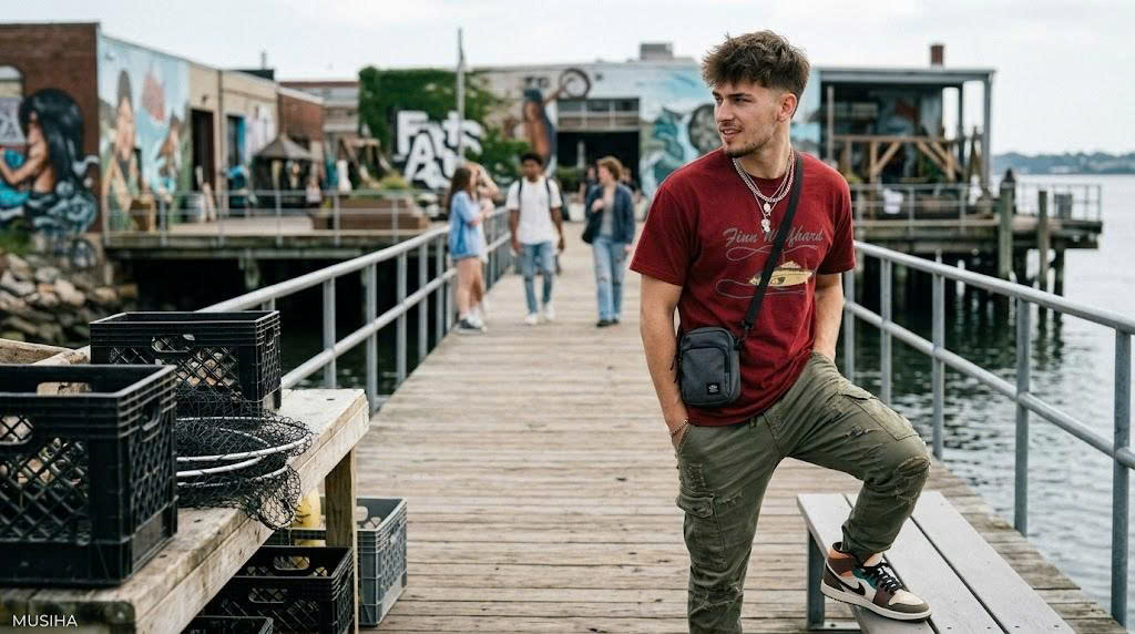 Finn Wolfhard Vintage Fishing Iconic Star T-shirt