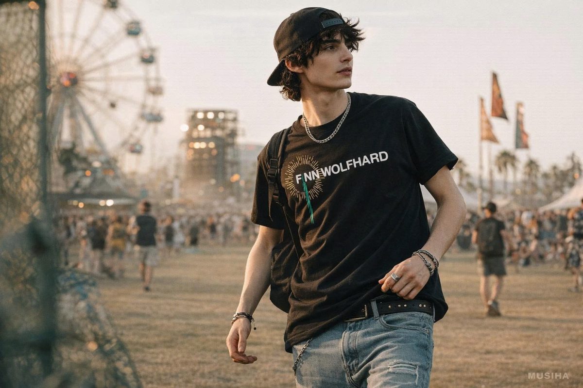 Finn Wolfhard Candle Star Minimalist T-shirt