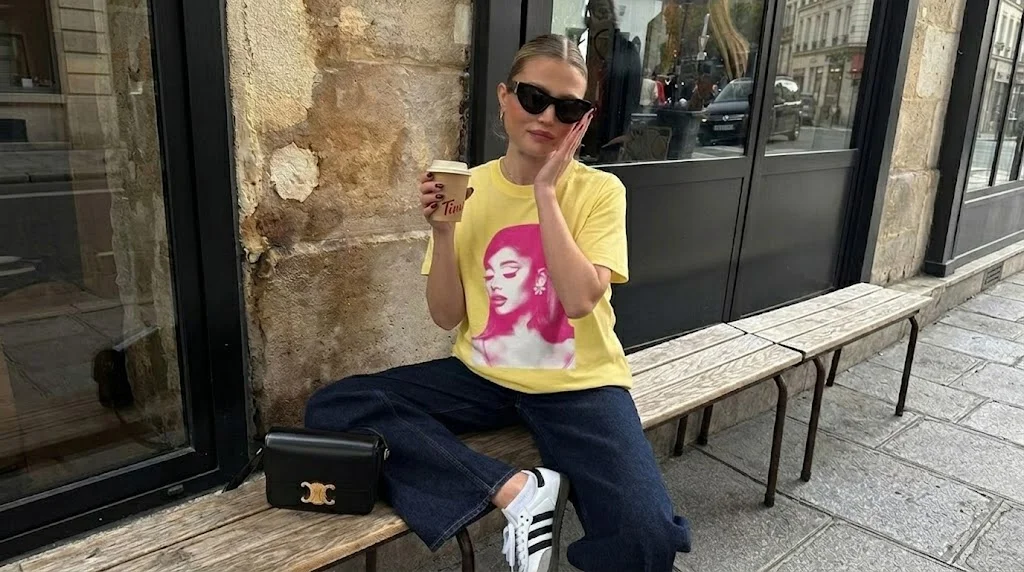 Ariana Grande Pink Portrait Graphic Tee