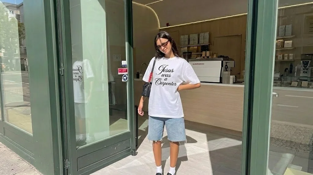 Sabrina Carpenter Jesus Was A Carpenter Tee 4 Sabrina Carpenter Jesus Was A Carpenter Tee