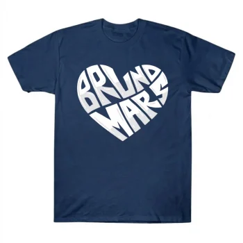 Bruno Mars Heart Typography Graphic Tee