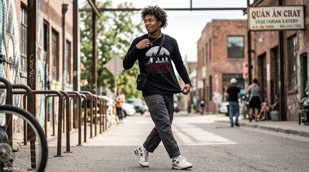 Stranger Things Moon Silhouette Graphic Tee