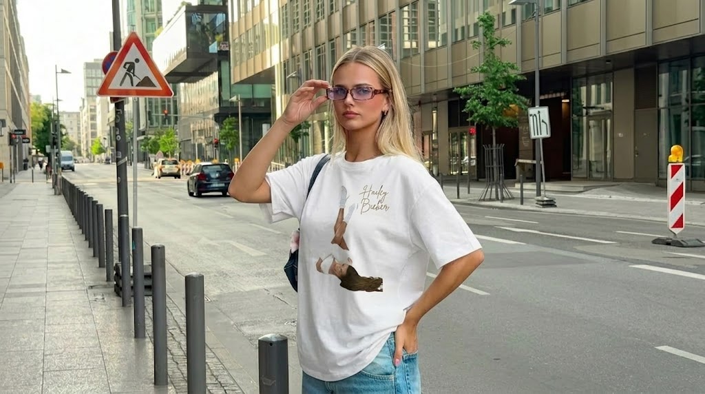 Hailey Bieber Signature Minimalist Fashion Tee
