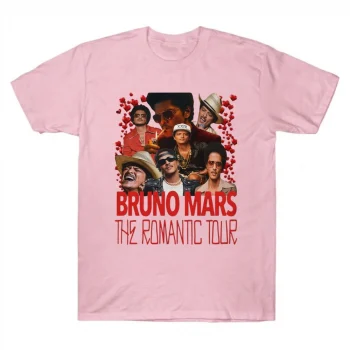 Bruno Mars The Romantic Tour Heart Collage Tee