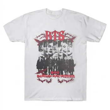 BTS Bangtan Sonyeondan Gothic Metal Graphic Tee