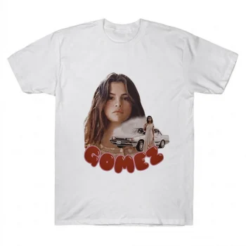 Selena Gomez Retro Style Bubble Graphic T-Shirt