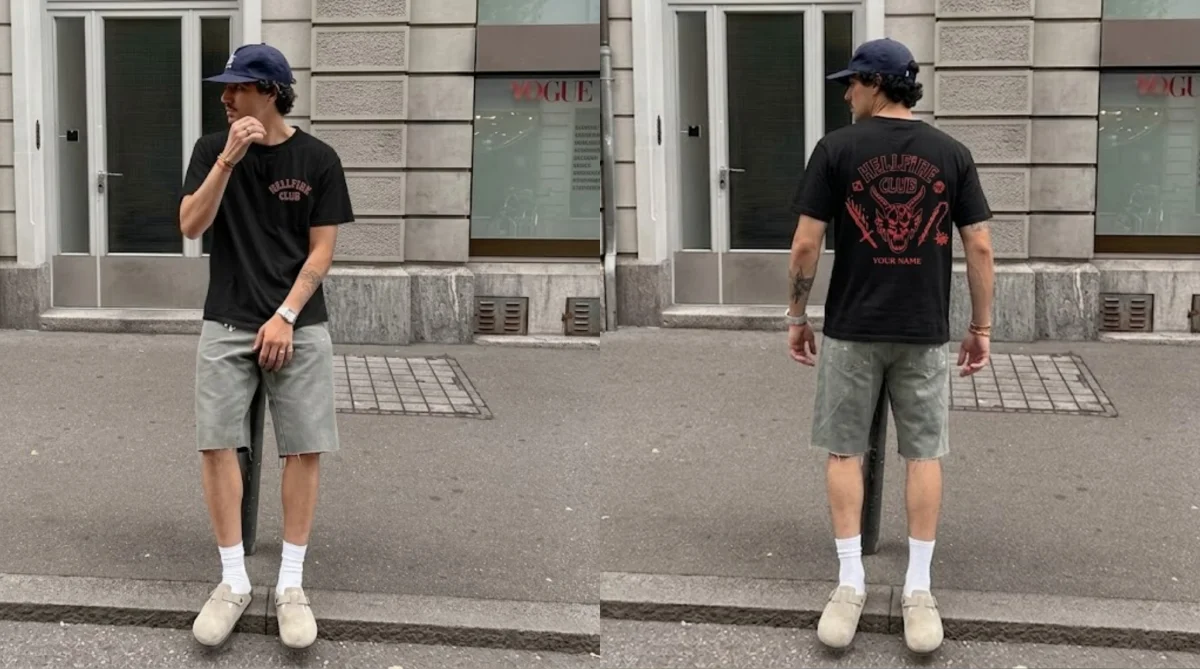 Stranger Things Custom Name Hellfire Club Tee