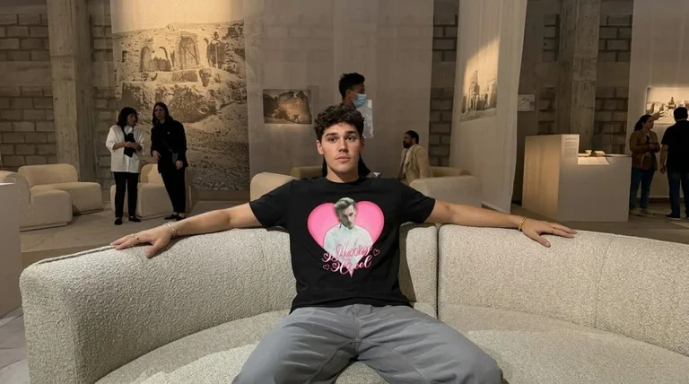 Henry Creel Pink Heart Graphic Tee Retro Style