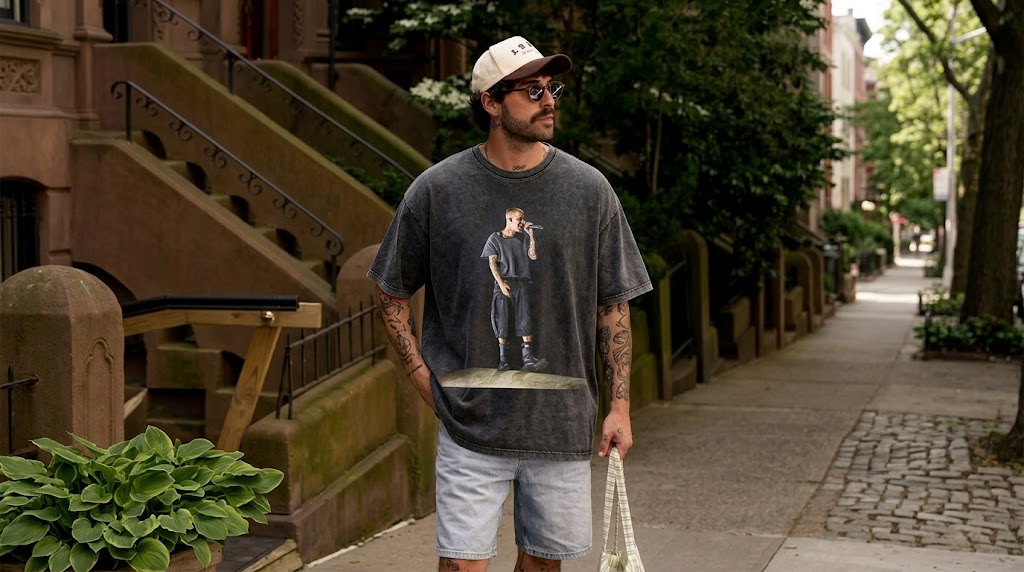 Justin Bieber Coachella Aesthetic Graphic Tee