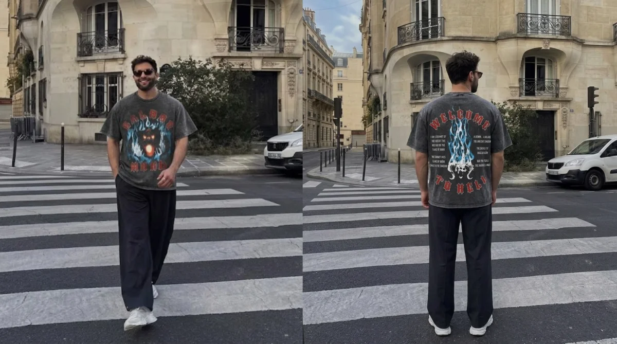 Jamie Campbell Bower Dark Fantasy Acid Wash Tee