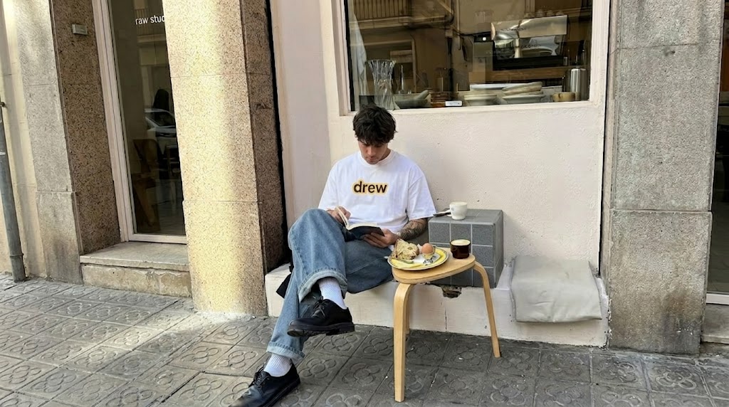 Justin Bieber Drew Bubble Typography Tee