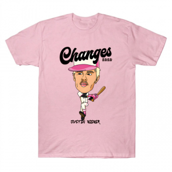 Justin Bieber Changes Baseball Caricature Tee