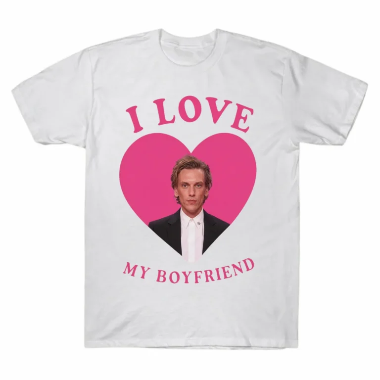 Jamie Campbell Bower I Love My Boyfriend Heart T-Shirt 6