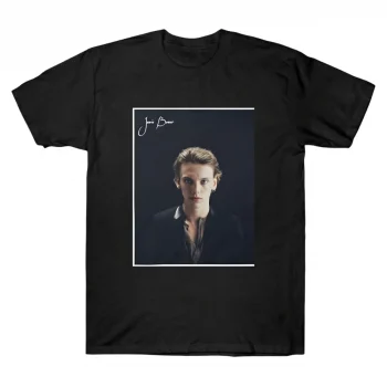 Jamie Campbell Bower Portrait T-Shirt Minimalist Signature