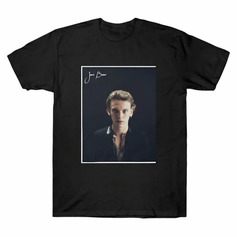 Jamie Campbell Bower Portrait T-Shirt Minimalist Signature 4