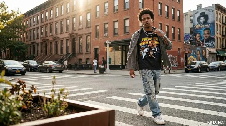 Jay-Z Vintage 90s Retro Collage Tee