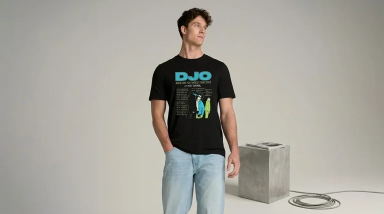 Joe Keery Djo 2025 World Tour Retro Concert Tee