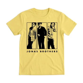 Jonas Brothers Classic Star Beat Yellow Style Tee