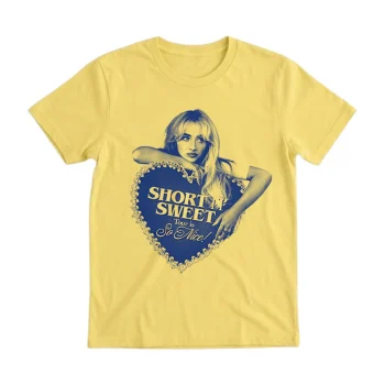 Sabrina Carpenter Short N Sweet Heart Ivory Tee