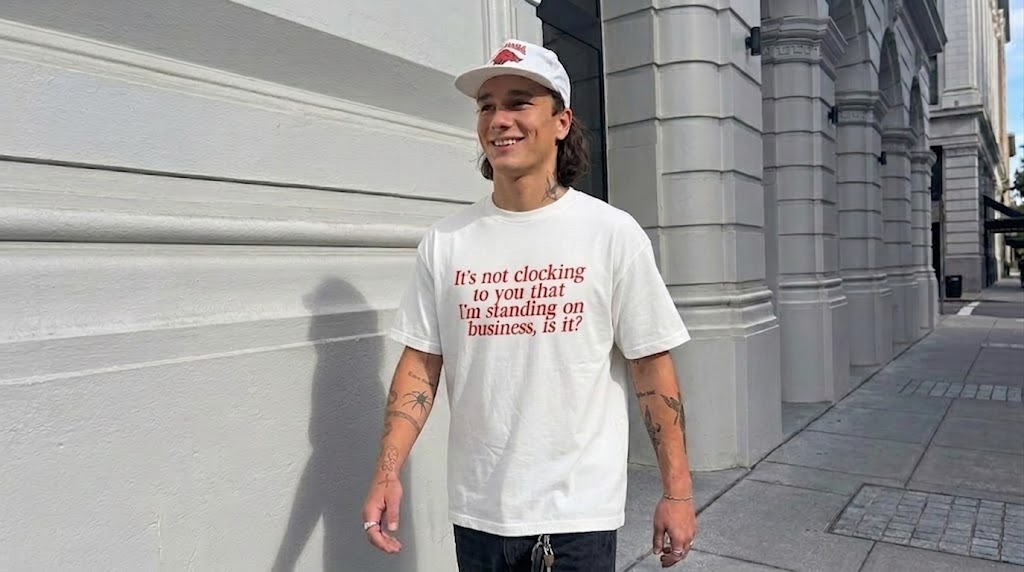 Justin Bieber Standing On Business Typo Tee