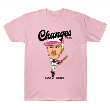 Justin Bieber Changes Baseball Caricature Tee
