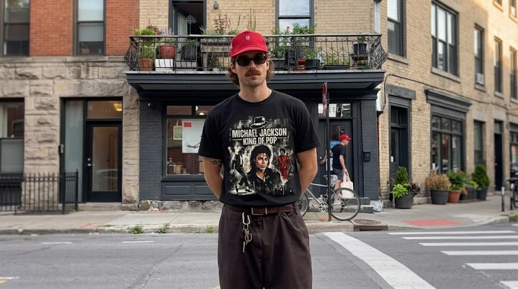 Michael Jackson King of Pop Vintage Graphic Tee